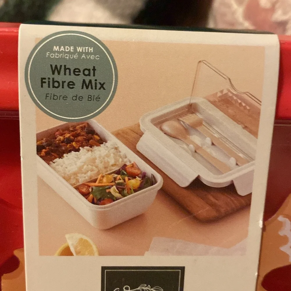 ❤️NWT ECO Circoa Bento Lunch Box within 2 Compartments & Cutlery